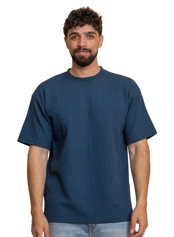 Dark Emerald Squares O.S Round T-Shirt - Khotwh
